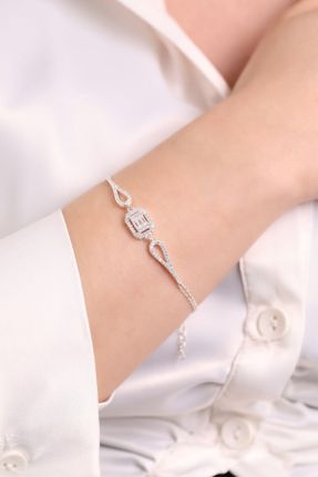 دستبند نقره زنانه کد 679259826