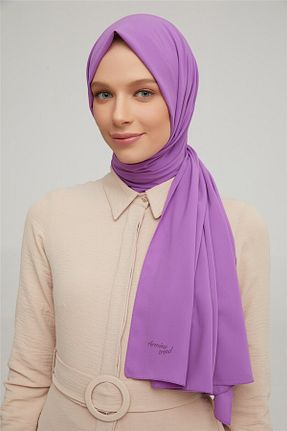 شال بنفش زنانه پنبه پلی استر Armine - کد 753561399