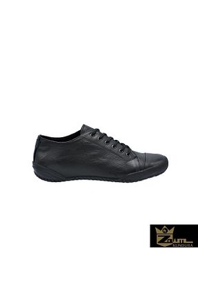 کفش پیاده روی مشکی زنانه چرم اصل Zaim Kundura - کد 37140768