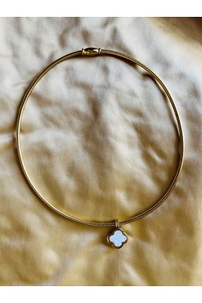 گردنبند استیل ( فولاد ) طلائی زنانه استیل (فولاد) Venus Accecories - کد 764727064