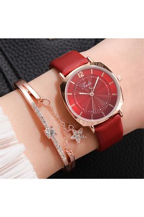 ساعت مچی قرمز زنانه 20-25 میلی متر Toz Vintage - کد 736135081