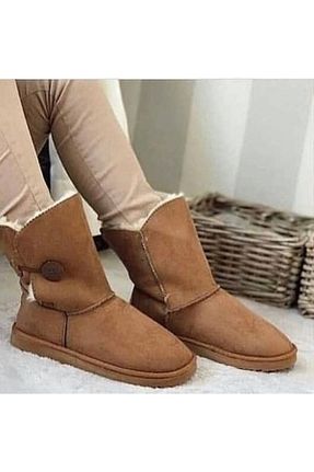 بوت / نیم بوت قهوه ای زنانه پشمی Pinkada - کد 360721295