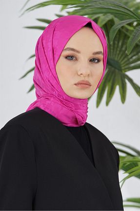 شال صورتی زنانه پنبه ای Loryan - کد 797915070