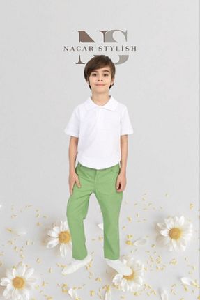 ست بالاتنه و پائین تنه سفید بچه گانه بافتنی Nacar - کد 799464036