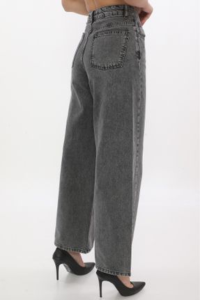 شلوار جین مشکی زنانه فاق بلند جین بلند کد 799475140