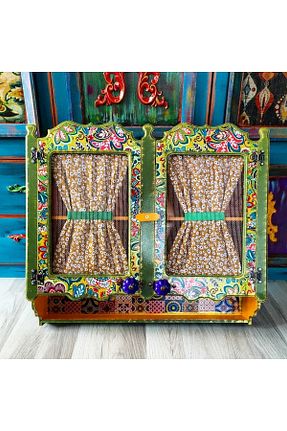 قفسه آشپزخانه سبز Ayshe Home - کد 354605288