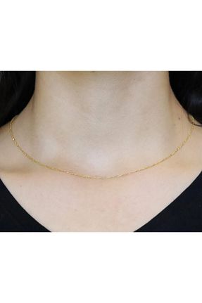 گردنبند نقره طلائی زنانه 925 عیار Sultan Telkari - کد 56795600