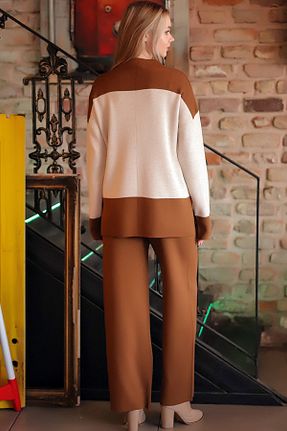 لباس قهوه ای زنانه تریکو ALCHON - کد 798966081