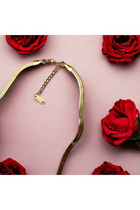 گردنبند استیل ( فولاد ) طلائی زنانه استیل (فولاد) ESQUANA - کد 799512896