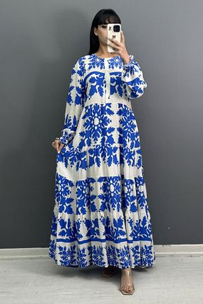 لباس آبی زنانه بافتنی Saklı Butik - کد 799680208