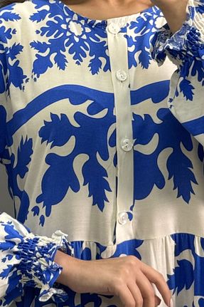 لباس آبی زنانه بافتنی Saklı Butik - کد 799680208