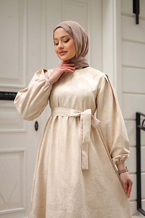 لباس قهوه ای زنانه بافتنی shalby - کد 799627925