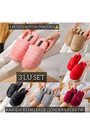 دمپائی خانگی طوسی زنانه پارچه ای Slipcat - کد 772115175