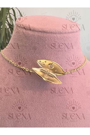 گردنبند نقره طلائی زنانه 925 عیار suena - کد 795350669