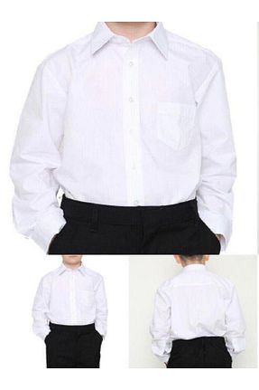پیراهن سفید بچه گانه رگولار NASJOY - کد 799412142