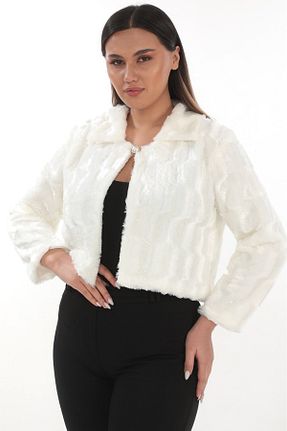 کت سفید زنانه Bolero MEMETTİ - کد 772786765