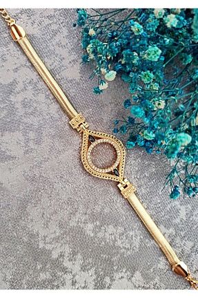 دستبند جواهر طلائی زنانه زیرکن Grcstyle - کد 377153382