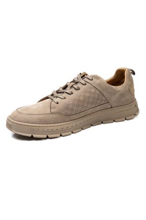 کفش کژوال قهوه ای مردانه چرم طبیعی پاشنه کوتاه ( 4 - 1 cm ) پاشنه ساده کد 760111842