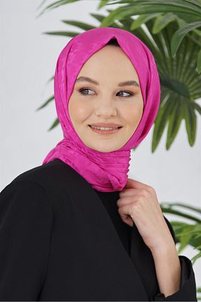 شال صورتی زنانه پنبه ای Loryan - کد 797915070