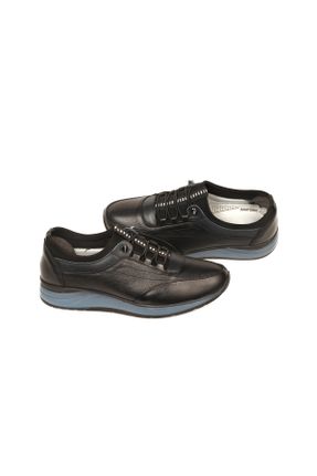 کفش کژوال مشکی مردانه چرم طبیعی پاشنه کوتاه ( 4 - 1 cm ) پاشنه ساده کد 756182321