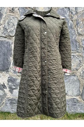 کاپشن سایز بزرگ خاکی زنانه کلاسیک VETRE - کد 664392021