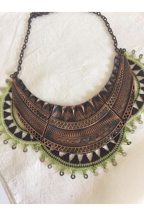 گردنبند جواهر متالیک زنانه مس KAFTAN TAKI TASARIM - کد 66680441