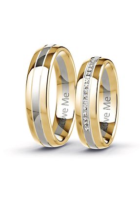 انگشتر استیل (فولاد) طلائی استیل (فولاد) Love Me - کد 798880107