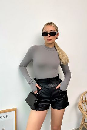بلوز طوسی زنانه ساده LACHT - کد 799405720