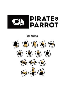گردنی مشکی زنانه پنبه - الاستین TEEMOOD PIRATE PARROT - کد 790037440