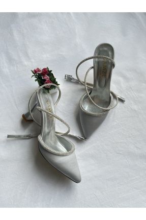 کفش پاشنه بلند کلاسیک زنانه ساتن پاشنه ساده پاشنه متوسط ( 5 - 9 cm ) کد 219911521