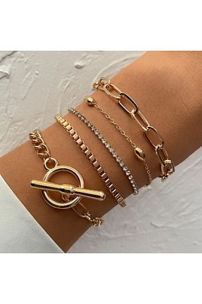 دستبند جواهر طلائی زنانه روکش طلا ci&or - کد 229793643