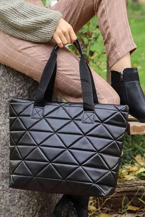 کیف دوشی مشکی زنانه چرم مصنوعی AlphaClub Bag - کد 793407888