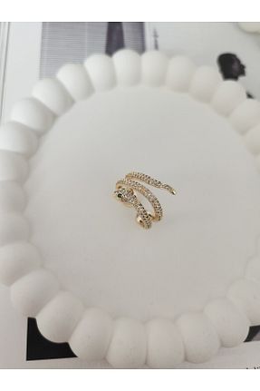 انگشتر جواهر طلائی زنانه زیرکن HERCY - کد 106928998