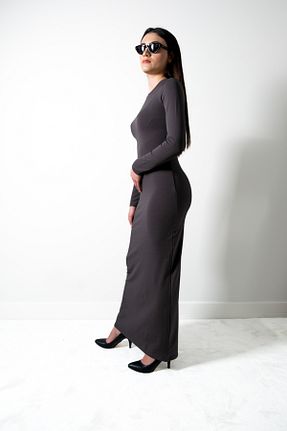 لباس طوسی زنانه بافتنی VOOLSTYLE - کد 797161730