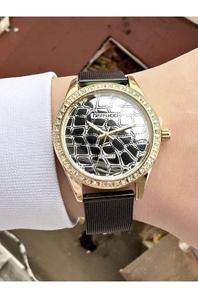 ساعت مچی مشکی زنانه 31-35 میلی متر Ferrucci - کد 799984442