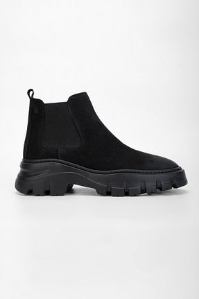 بوت / نیم بوت مشکی مردانه چرم خالص Valmenti - کد 800142007