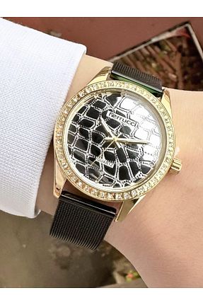 ساعت مچی مشکی زنانه 31-35 میلی متر Ferrucci - کد 799984442