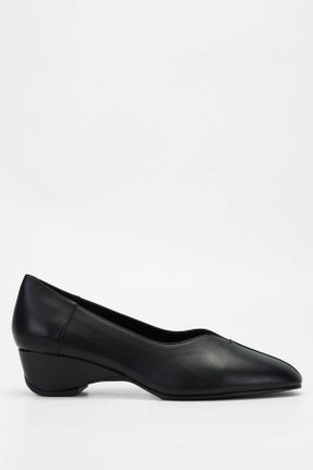 کفش کلاسیک مشکی زنانه پاشنه کوتاه ( 4 - 1 cm ) پاشنه ساده کد 800042419