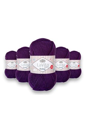 نخ بافندگی بنفش LaVita Yarn - کد 93488939