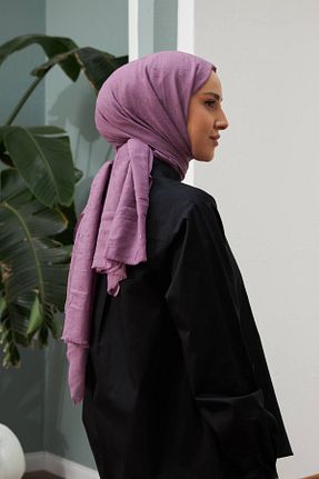 شال رنگی زنانه پنبه ای Ebruli - کد 800075956