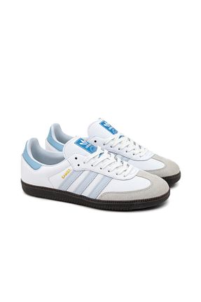 کفش اسنیکر آبی زنانه چرم اصل adidas - کد 800146428