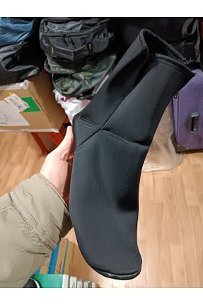 بوت خانگی مشکی زنانه پارچه ای termal mest - کد 800235247