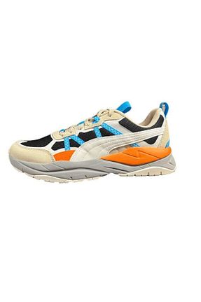 کفش اسنیکر بژ مردانه چرم اصل Puma - کد 800193291