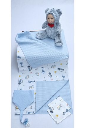 پتوی کودک و نوزاد آبی پنبه ای Yada Baby - کد 722663862