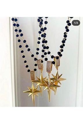 گردنبند استیل ( فولاد ) طلائی زنانه استیل (فولاد) Ela takı Aksesuar - کد 790968823