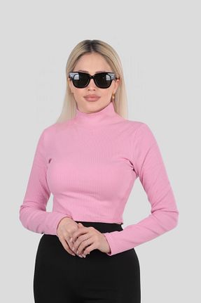 پلیور صورتی زنانه ساده Multi Polo - کد 795262653