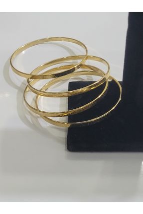 دستبند استیل طلائی زنانه فولاد ( استیل ) کد 797426339