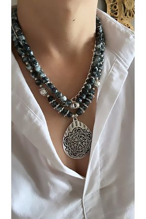 گردنبند جواهر طوسی زنانه شیشه by özllem - کد 766317598