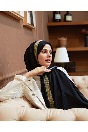 شال مشکی زنانه Scarf - کد 799822688