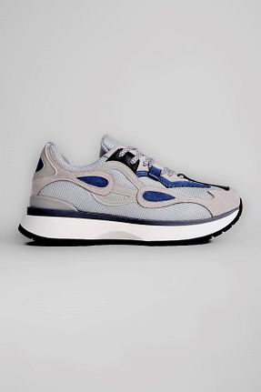 کفش اسنیکر طوسی زنانه بند دار LAL SHOES & BAGS - کد 799826243